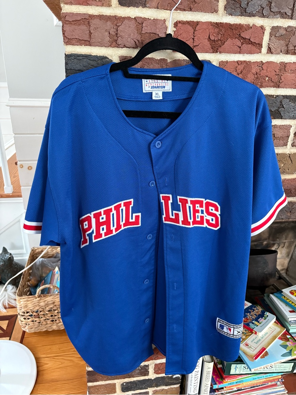 VTG Starter Philadelphia Phillies Blue Jersey Men’s XL Stitched MLB Baseball